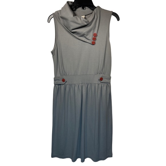 Matilda Jane Dress Womens Medium Gray Sleeveless Cowl Neck Casual - Picture 1 of 6